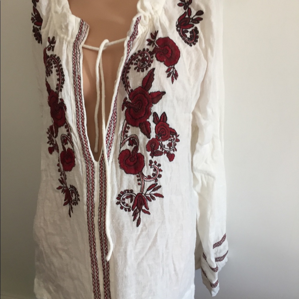 On hold** RARE Free People tunic gauzy - Picture 13 of 13
